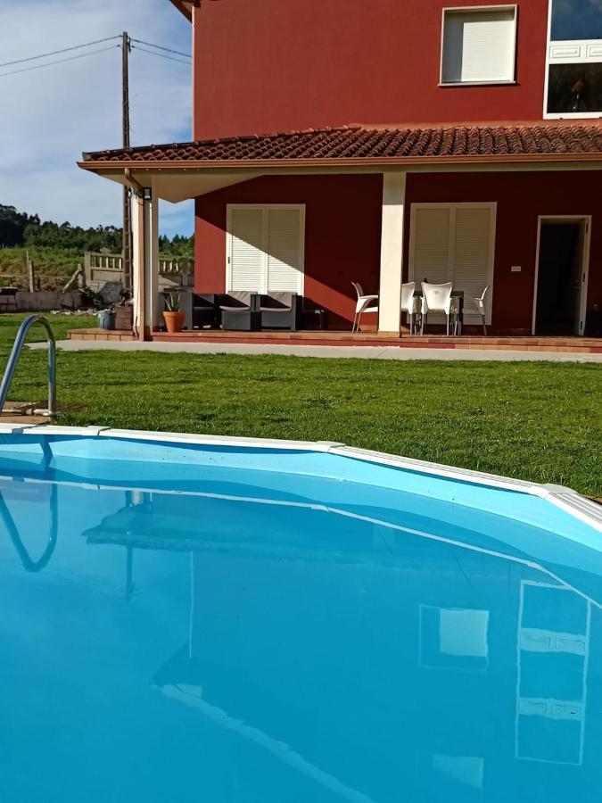 Apartamento En Bloque Vivienda Con Piscina Y Barbacoa A 15 Min De La Playa Meis Eksteriør billede