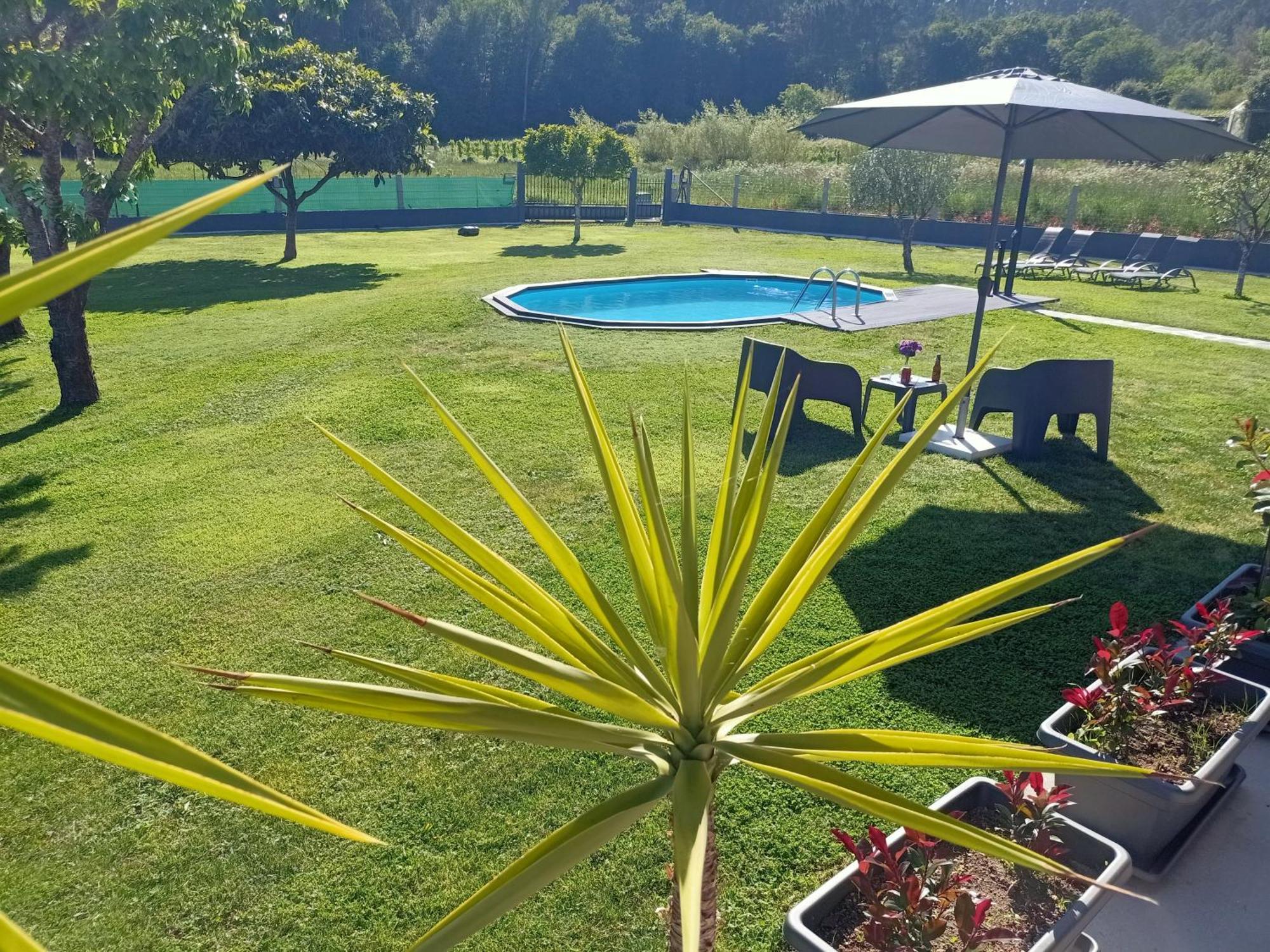 Apartamento En Bloque Vivienda Con Piscina Y Barbacoa A 15 Min De La Playa Meis Eksteriør billede