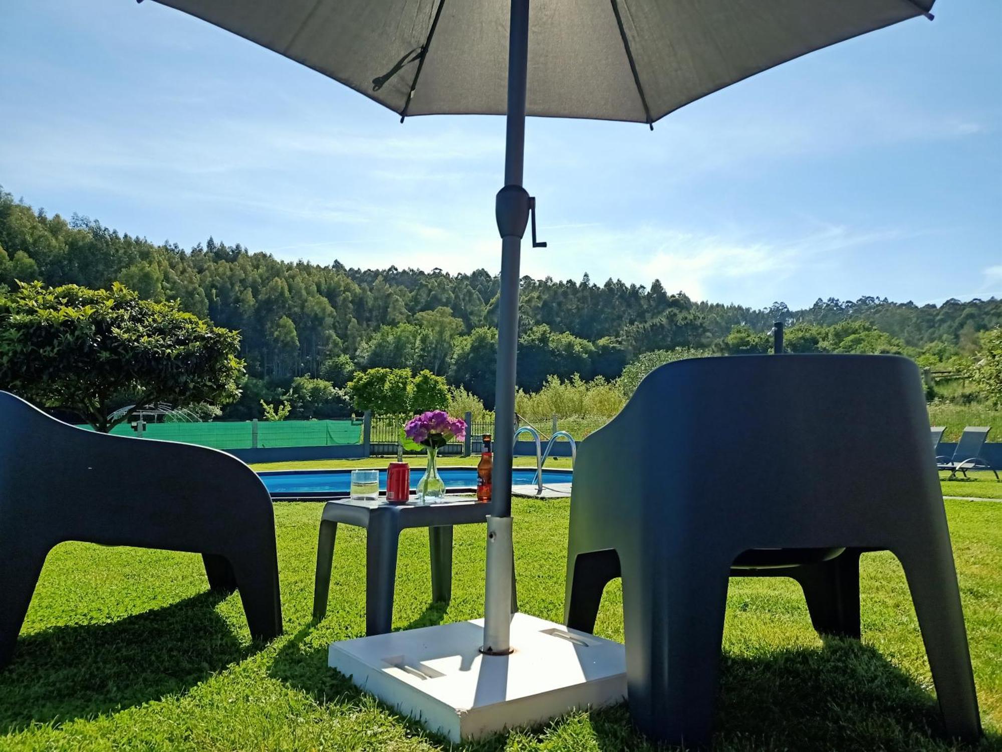 Apartamento En Bloque Vivienda Con Piscina Y Barbacoa A 15 Min De La Playa Meis Eksteriør billede